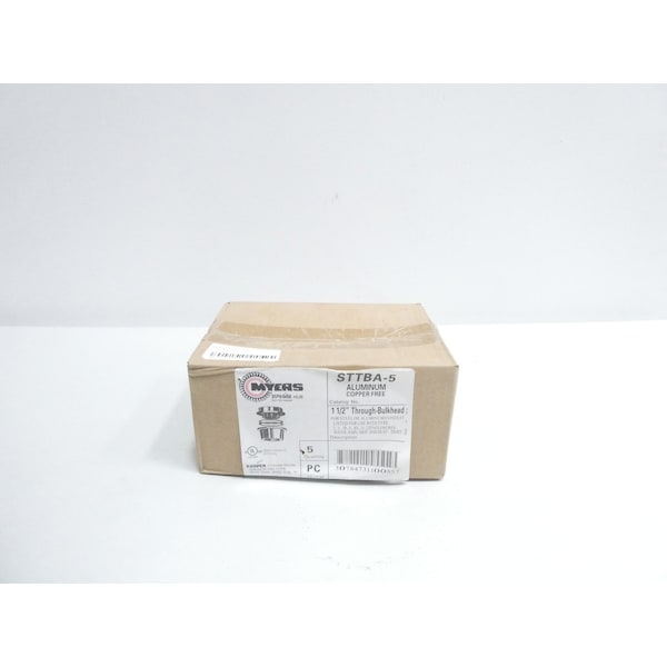 Crouse-Hinds THROUGH-BULKHEAD ALUMINUM 1-1/2IN CONDUIT FITTING, 5PK STTBA-5 - main